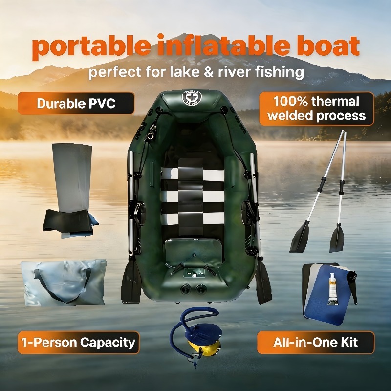 Fishing Boat Inflatable - Barco de Pesca Inflável para 1